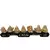 7 Deuses Dourado na Base 18cm