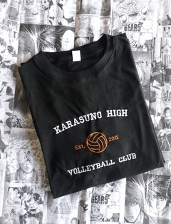 PREVENTA (Leer descripción) - Remera bordada Karasuno - comprar online
