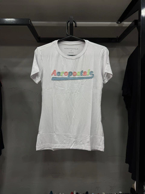 CAMISETA AEROPOSTALE FEMININO BORDADA