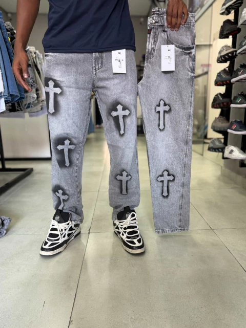 CALÇA JEANS OVERSIZED SLIM - J&J