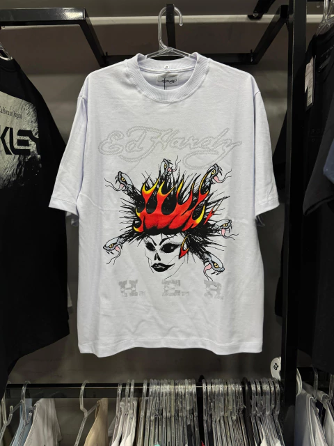 CAMISETA ED HARDY - Her White