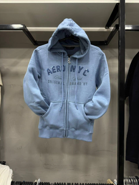 MOLETOM AEROPOSTALE ABERTO FEMININO