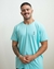 Camiseta Regular Zeer Verde Água