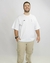 Camiseta Oversized Logo Separada Branca - ZEER