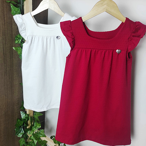 Vestido em Malha Nikko - Tam. 02, 04, 06, 08 e 10 - Kamylus