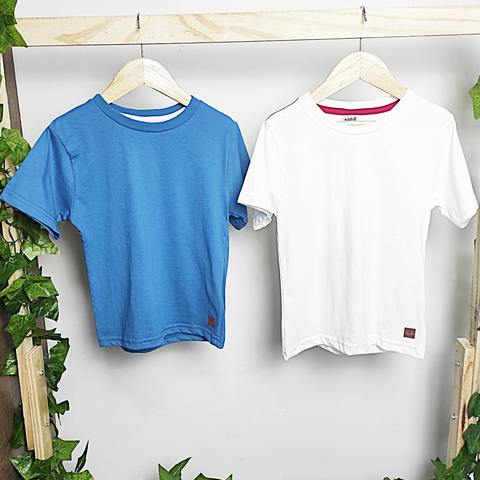 Camiseta Infantil Menino Meia Malha Estampa Costas Paradise - Didiene
