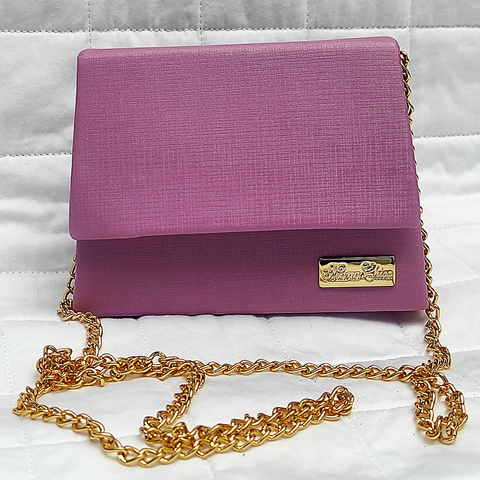 Bolsa Infantil Modelo Mini Lilás Acetinado