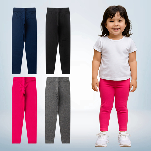 Legging Infantil Menina 4/6/8 Suplex Peluciada Lisa - Analê