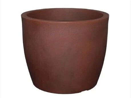 Vaso Liso Redondo 42 Aço Corten - Japi
