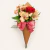 Cone com uma rosa na internet