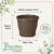 Vaso de Plástico Red Primavera 04 Marrom Avelã - Nutriplan - comprar online