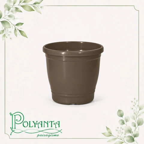 Vaso de Plástico Red Primavera 06 Marrom Avelã