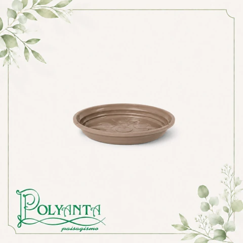 Prato de Plástico Red 03 Marrom Avelã