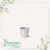 Cachepô Elegance Redondo 00 Branco Carrara