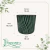 Cachepô de Cerâmica Mar Esmaltado Verde Queimado PT15 - comprar online