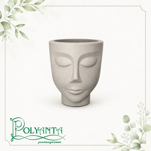 Vaso Face Menino 21 Cimento
