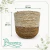 Cachepo Jessore 20cm Palha Natural - comprar online