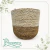 Cachepo Jessore 20cm Palha Natural