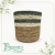 Cachepo Barisal 18cm Palha Natural