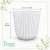 Cachepot N17 Canelado Branco - comprar online