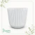 Cachepot N17 Canelado Branco