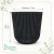 Cachepot N17 Canelado Preto - comprar online