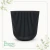Cachepot N17 Canelado Preto