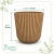 Cachepot N17 Canelado Marrom - comprar online