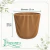 Cachepot N24 Canelado Marrom - comprar online
