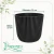 Cachepot N24 Canelado Preto - comprar online