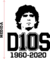 VINILO DE CORTE FUTBOL DIEGO MARADONA DIOS - comprar online