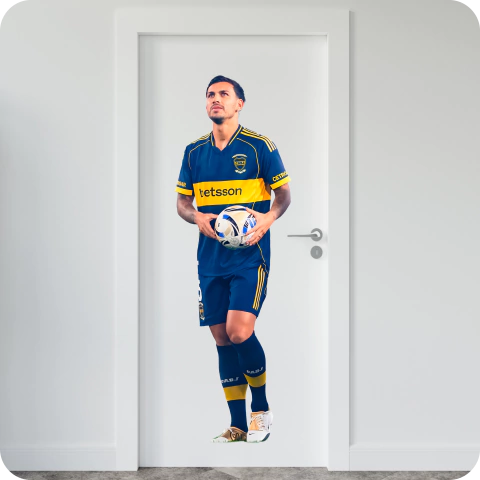 VINILO GIGANTOGRAFIA LEANDRO PAREDES BOCA JUNIORS - comprar online