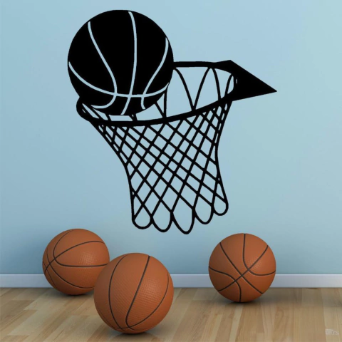 VINILO DE CORTE DEPORTE BASQUET ARO
