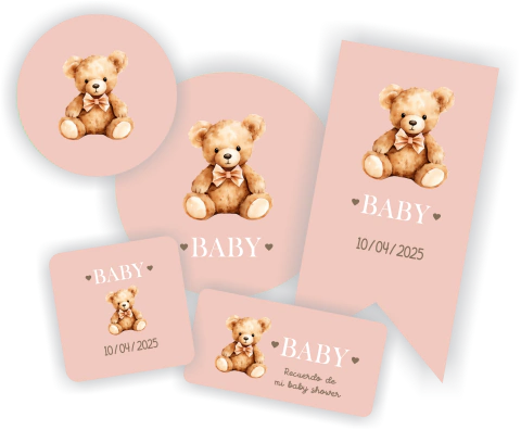 KIT CANDY BAR OSITO ROSA - comprar online