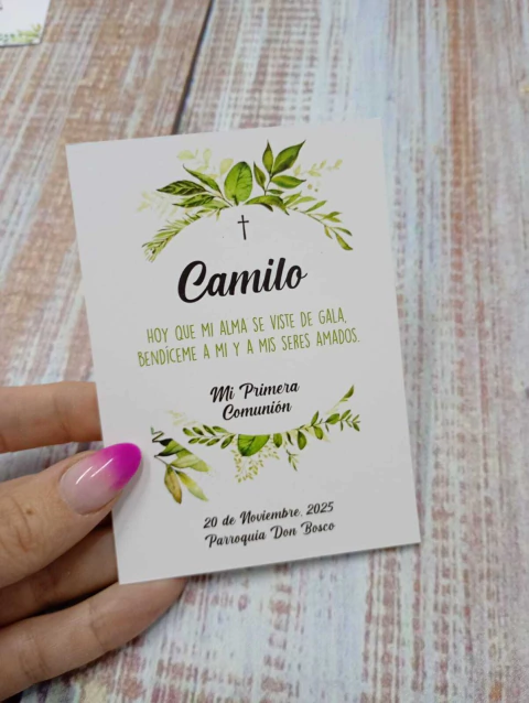 Estampita Comunion/Bautismo Mod 18 - comprar online