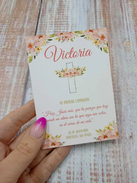 Estampita Comunion/Bautismo Mod 09 - comprar online