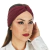 Turbante Headband Faixa de Cabelo Feminino Marsala