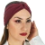 Turbante Headband Faixa de Cabelo Feminino Marsala na internet