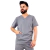 Scrub Masculino Slim Gola V Cinza - loja online