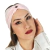 Turbante Headband Faixa de Cabelo Feminino Rosa Bebê