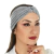 Turbante Headband Faixa de Cabelo Feminino Cinza