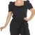 Scrub Feminino PLUS SIZE Manga Curta Bufante Princesa Preto - loja online