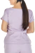 Blusa Scrub Feminina Manga Curta Decote V Transpassada Lilás - comprar online