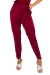 Calça Scrub Feminina PLUS SIZE Alfaiataria Jogger Com Punho Marsala