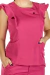 Scrub Feminino PLUS SIZE Sem Manga Com Babados Com Bolso Rosa Pink na internet