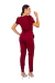 Scrub Feminino Manga Curta Bufante Princesa Marsala - comprar online