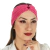 Kit Jaleco Feminino Acinturado Manga Longa Bufante Princesa Rosa Pink + Turbante Rosa Pink