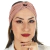 Turbante Headband Faixa de Cabelo Feminino Nude Rosa Queimado - comprar online