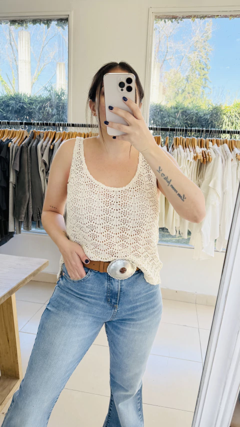 Musculosa Tejida Leticia - comprar online