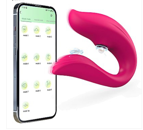 Vibrador de Casal com Pulsação - À Longa distância - APP